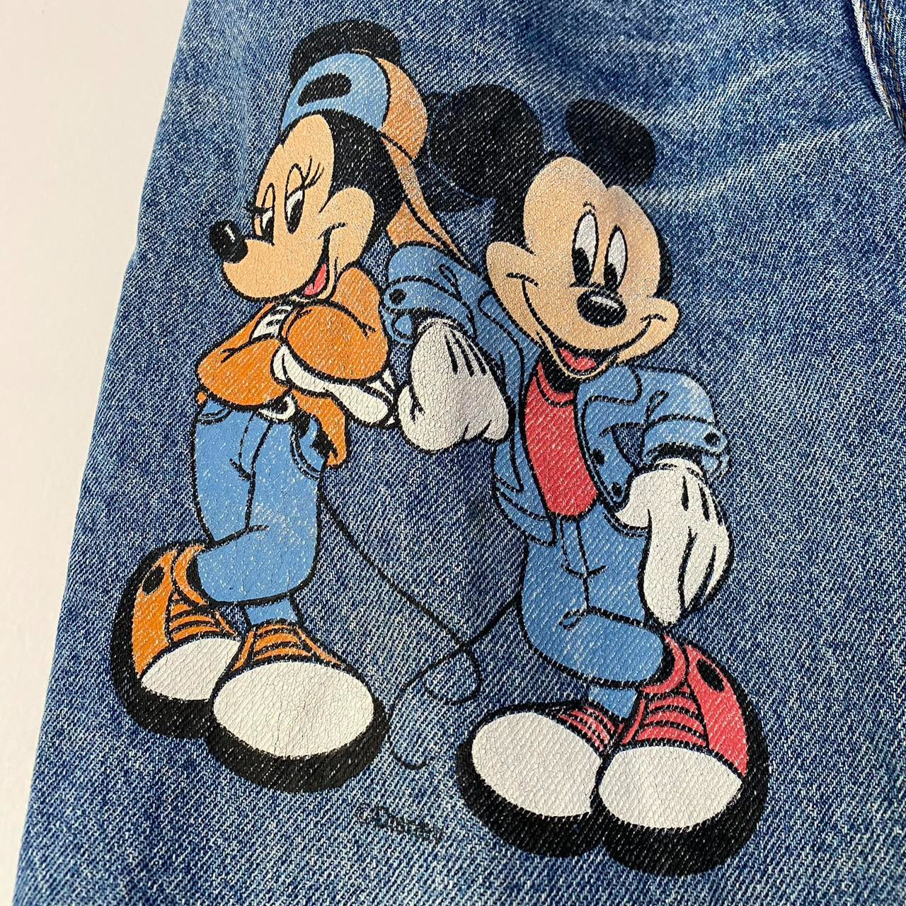 Vintage Mickey & Minnie 90s Denim Jeans (26", See Measurements)