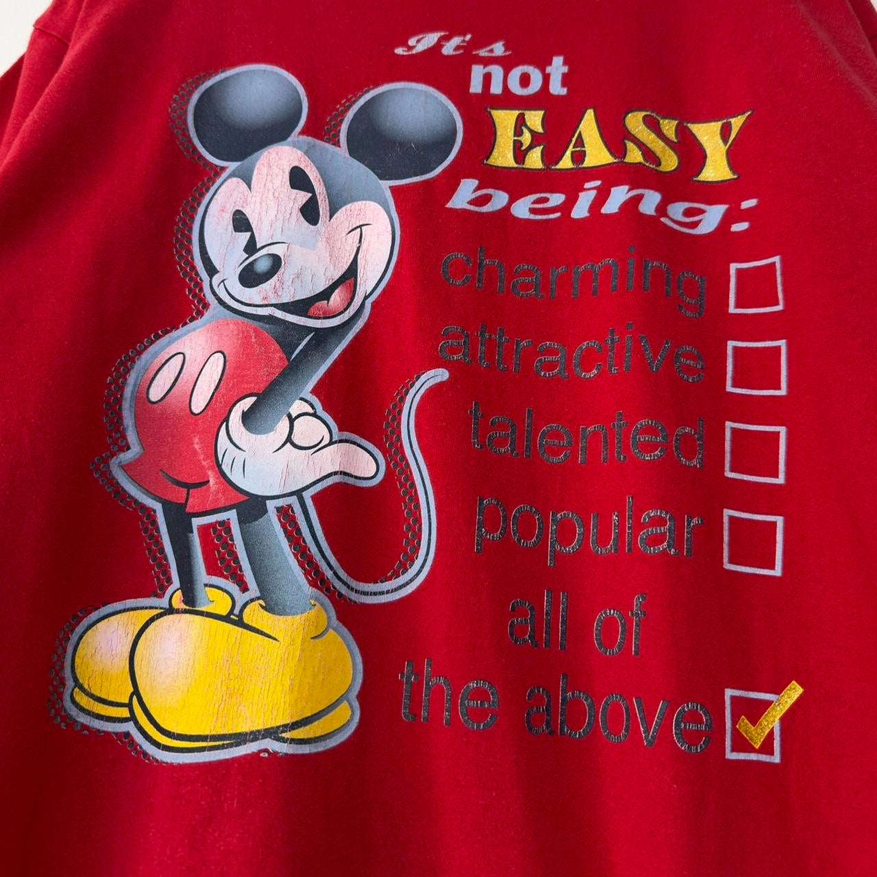 Vintage Mickey Mouse All Of The Above T Shirt (L)