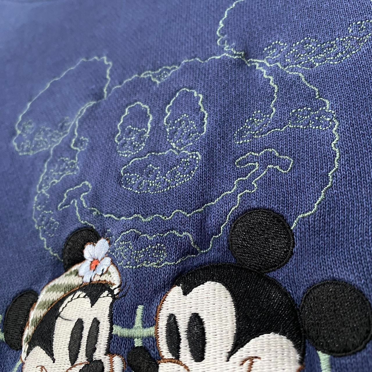 Vintage Mickey & Minnie Disneyland Cropped Sweatshirt (XL)