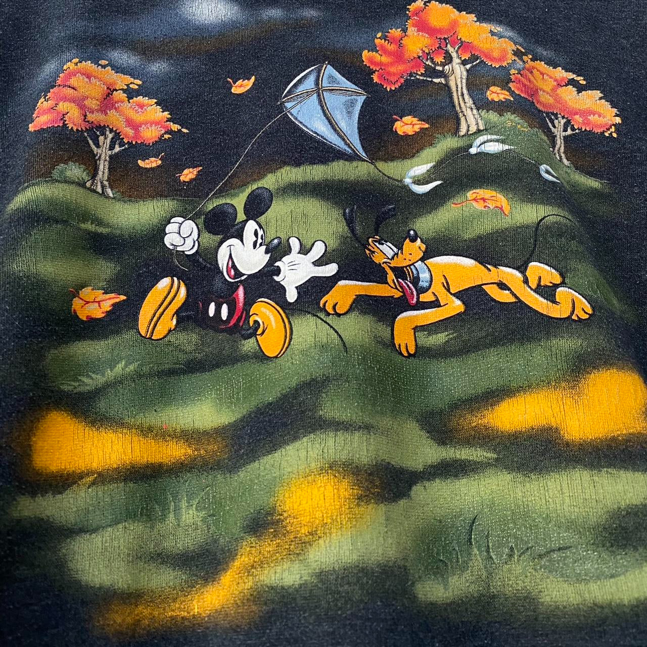 Vintage Mickey & Pluto Autumn Sweatshirt (L)