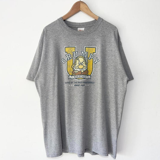 Vintage Disney Store Grumpy University 00s T Shirt (XL)