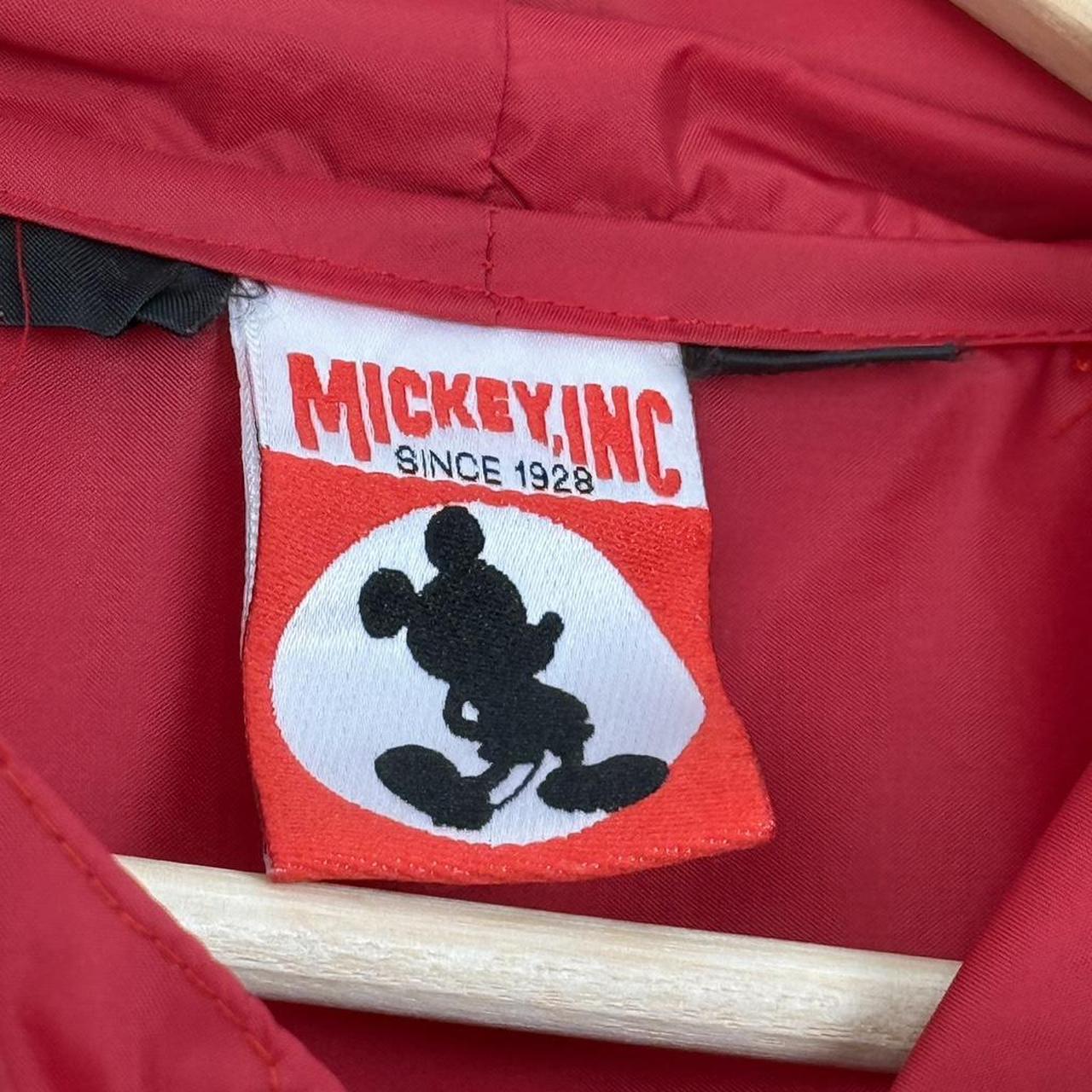 Vintage 90s Walt Disney World Mickey Mouse Red Windbreaker Jacket (XXL)