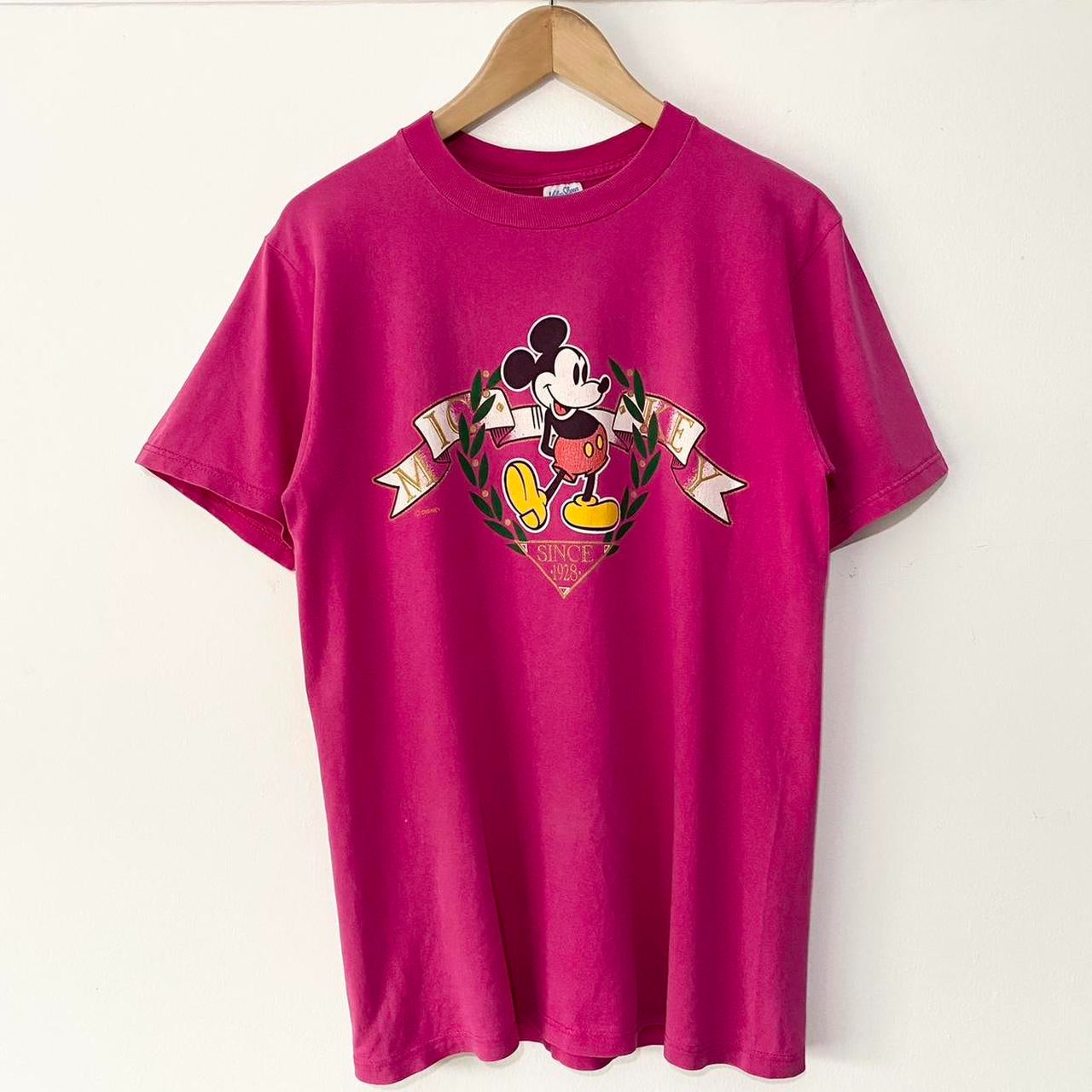 Vintage Mickey Banner 90s T Shirt (M)