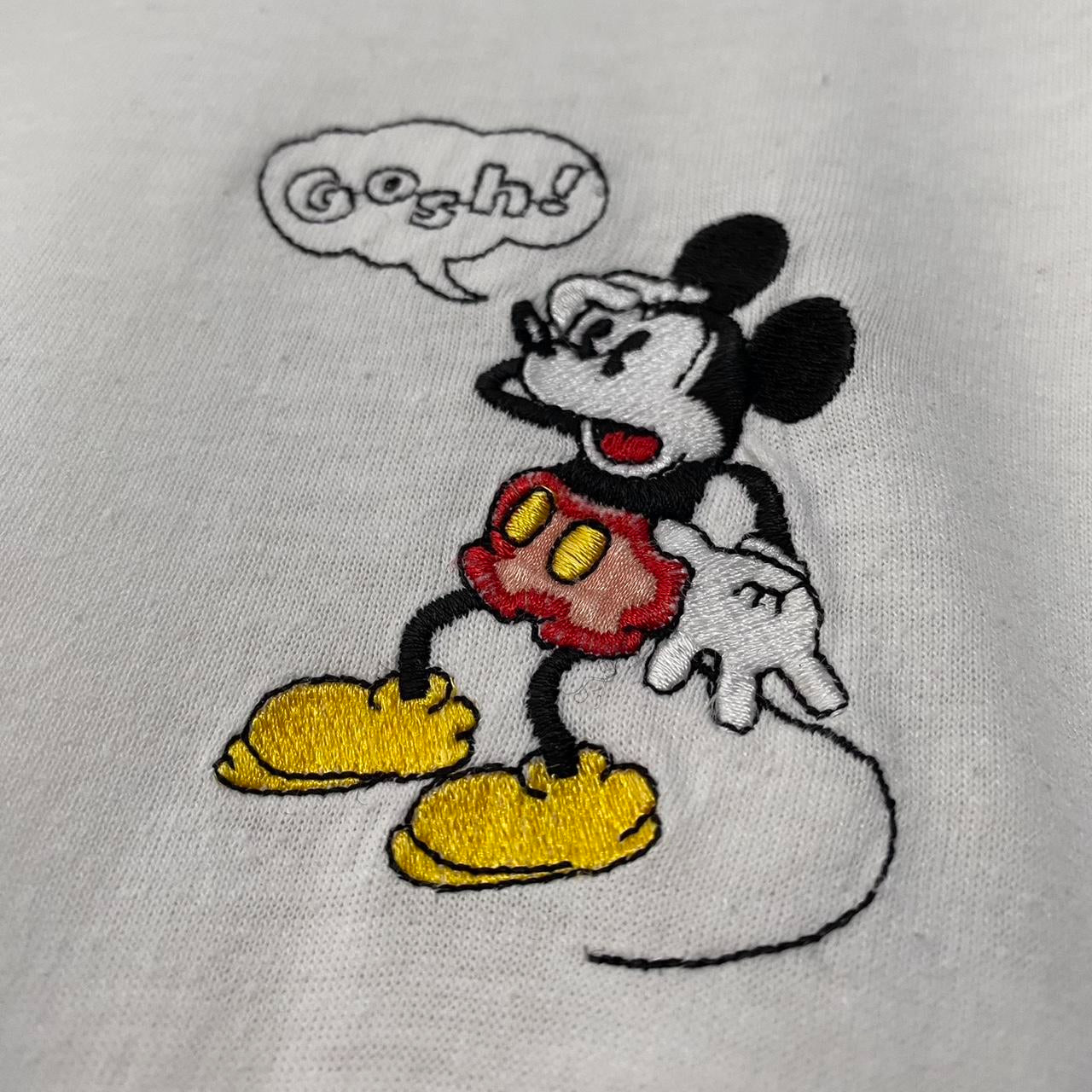 Vintage Mickey Gosh Cropped 90s T Shirt (Cropped XL)