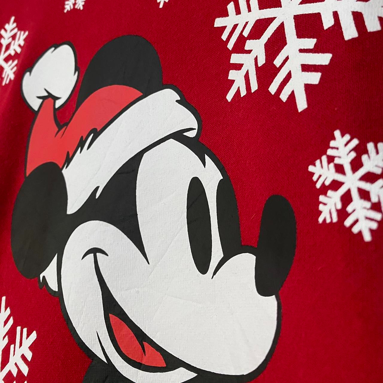 Disney Mickey & Snowflakes Christmas Sweatshirt (M)