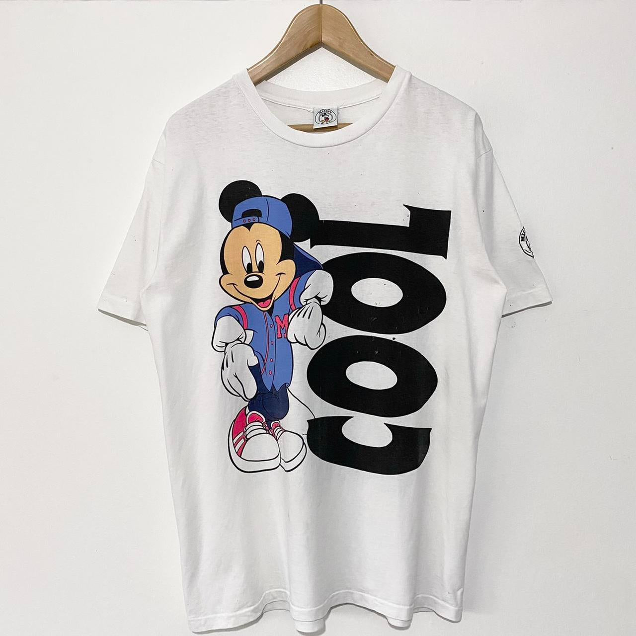 Vintage Mickey & Goofy Cool Distressed 90s T Shirt (M/L)