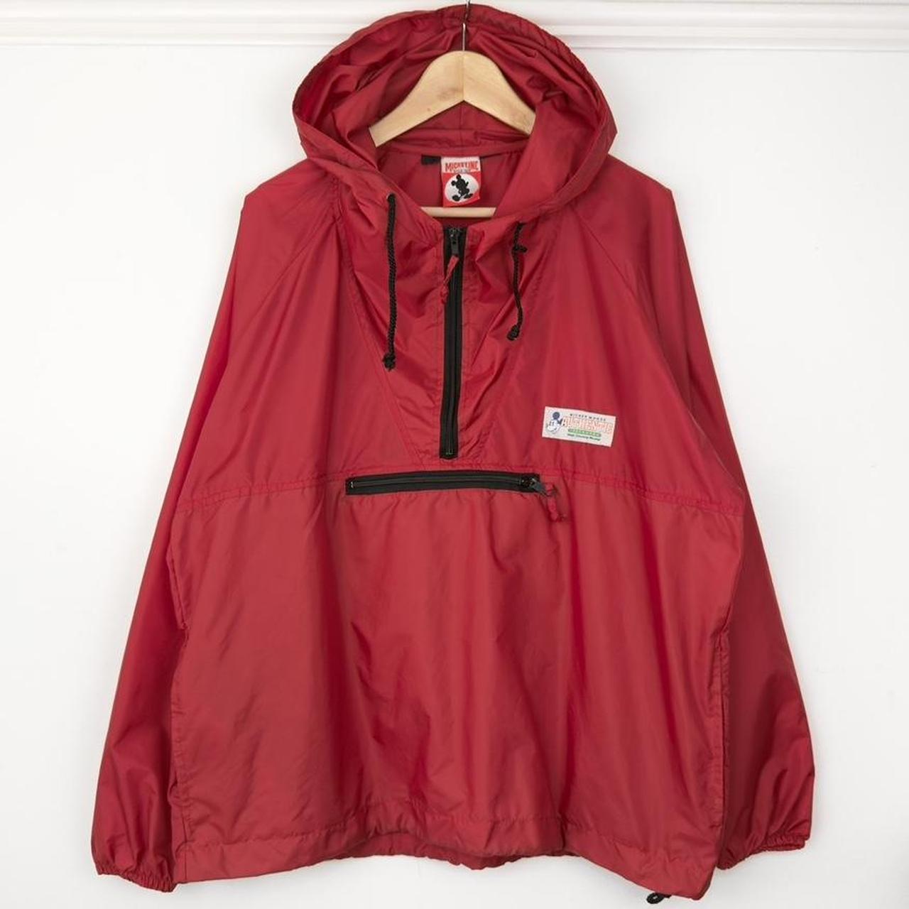 Vintage 90s Walt Disney World Mickey Mouse Red Windbreaker Jacket (XXL)