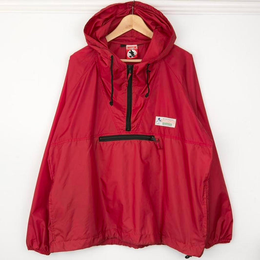 Vintage 90s Walt Disney World Mickey Mouse Red Windbreaker Jacket (XXL)