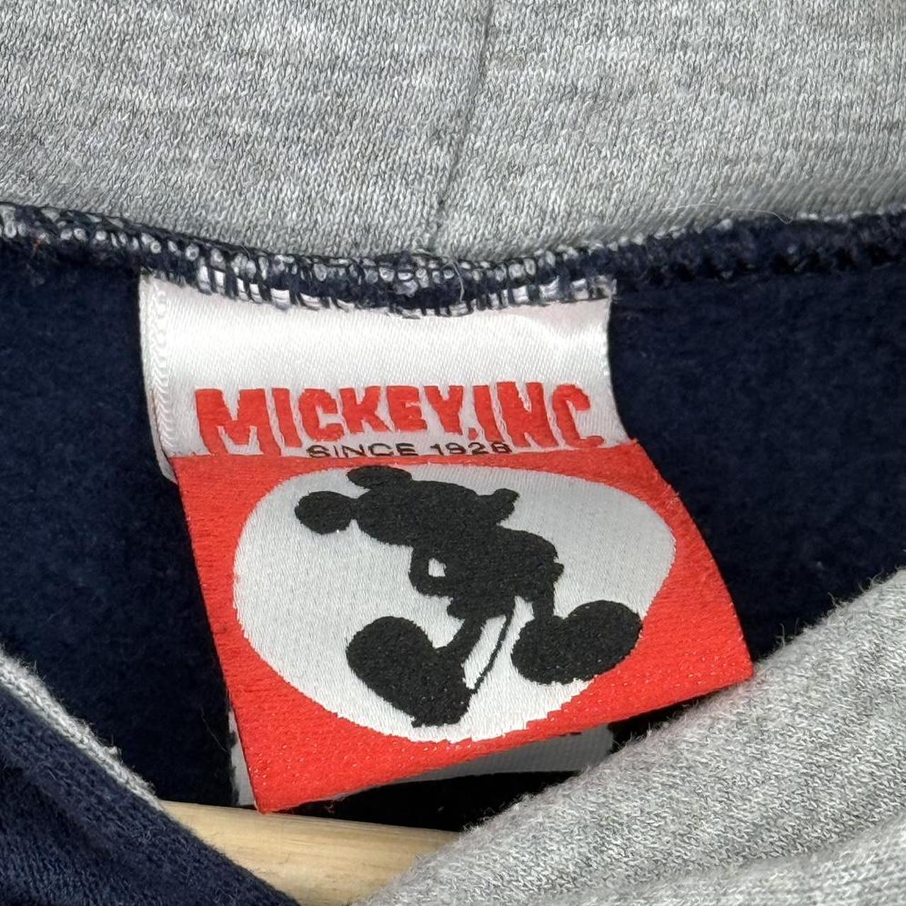 Vintage 90s Mickey Mouse Spell Out Navy Hoodie (XS/S)