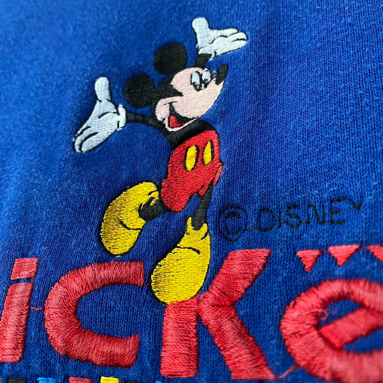 Vintage Embroidered Mickey 90s Sweatshirt (XS/S)