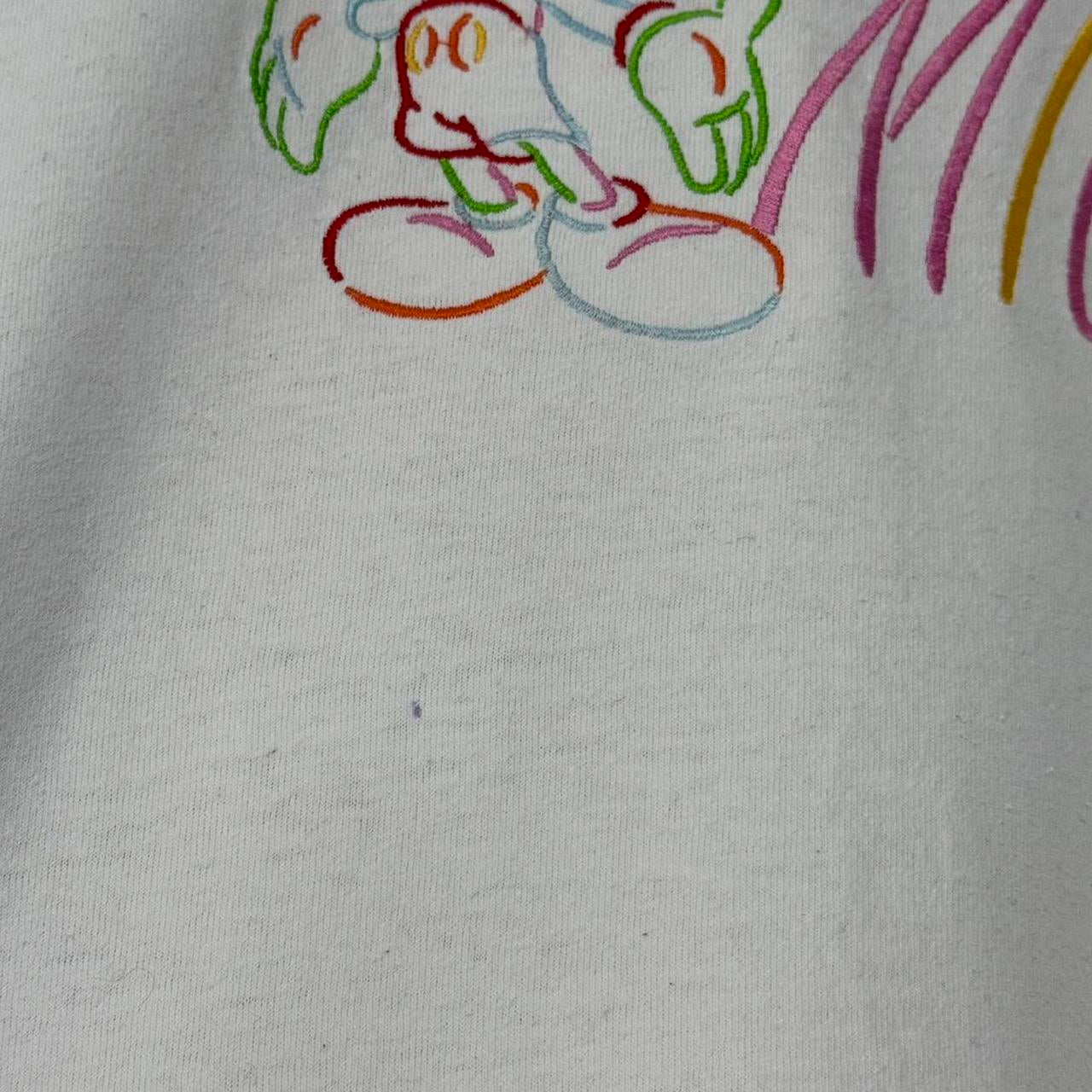 Vintage Mickey Embroidered 90s T Shirt (XL)