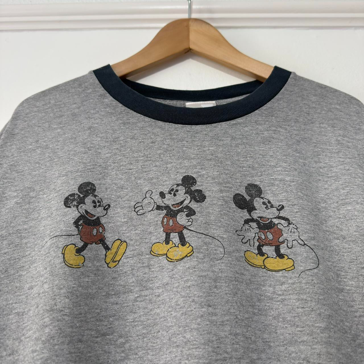 Vintage Mickey 00s Ringer T Shirt (XL)