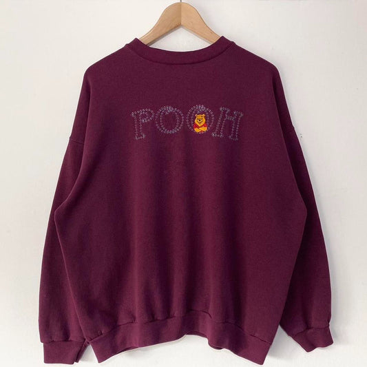 Vintage Pooh Embroidered 90s Sweatshirt (L)