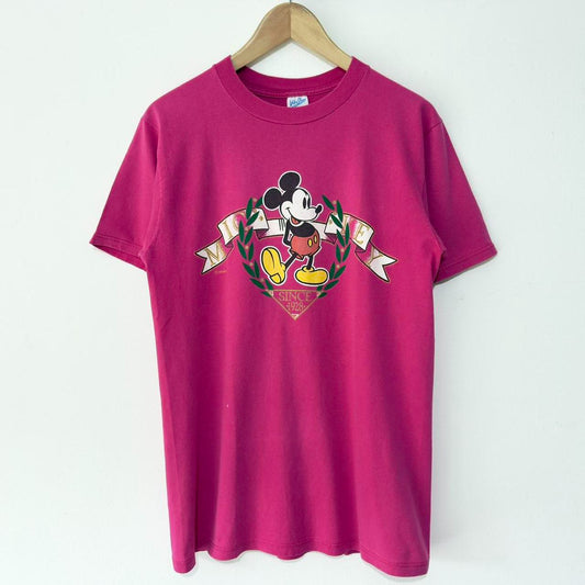 Vintage Mickey Banner 90s T Shirt (M)
