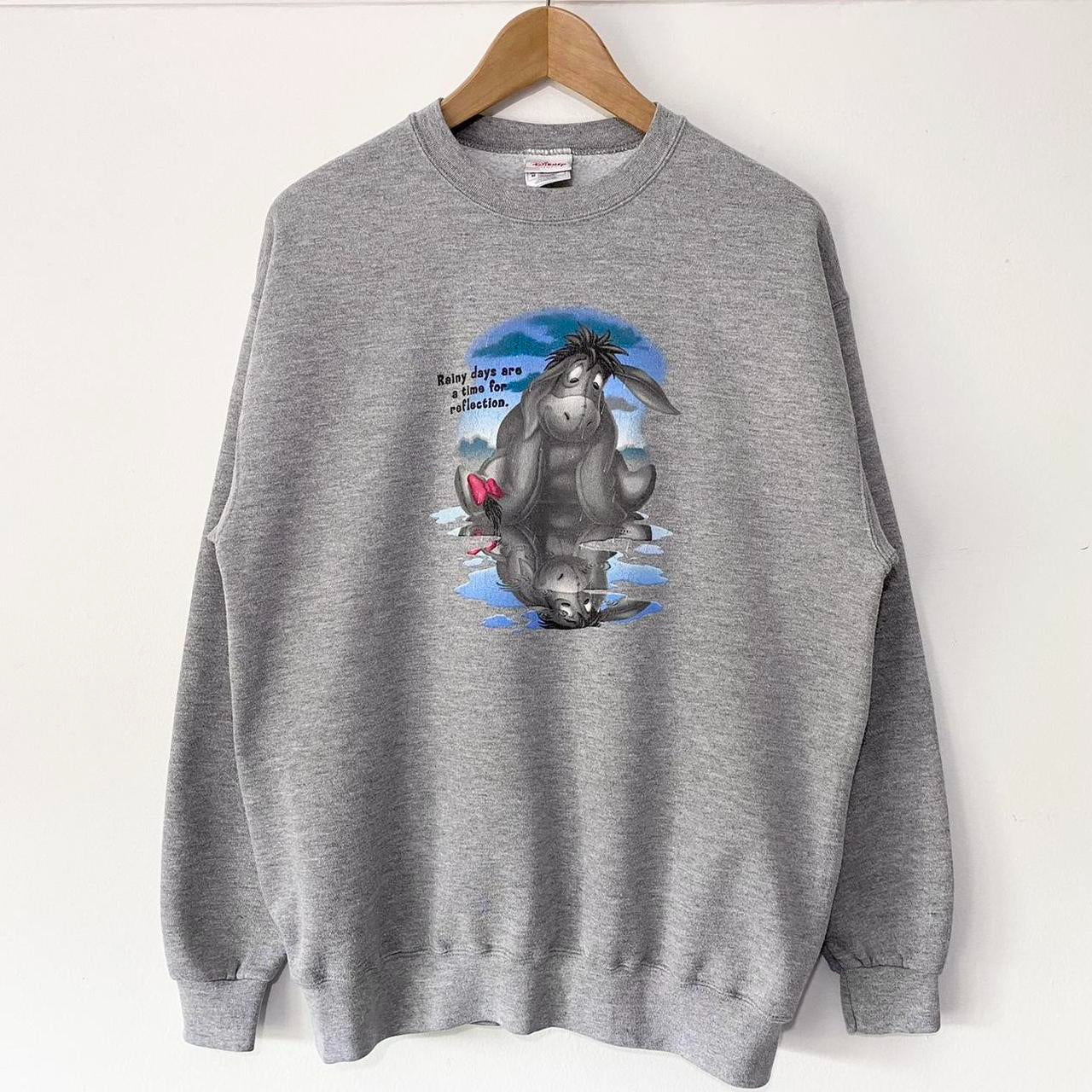 Vintage Eeyore Rainy Reflections 00s Sweatshirt (M)