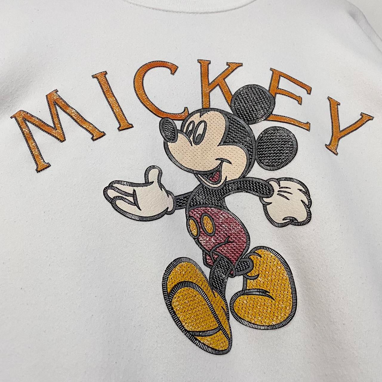 Vintage Mickey White 90s Sweatshirt (M/L)