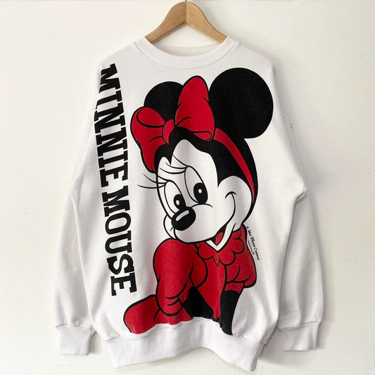 Vintage Minnie Mouse Back and Front 90s Sweatshirt (L)