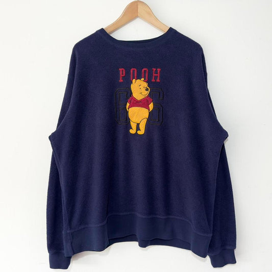 Vintage Pooh Embroidered Fleece 00s Sweatshirt (L/XL)