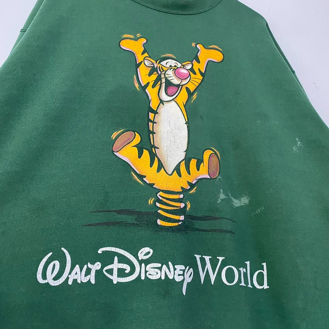 Vintage Tigger Walt Disney World Distressed 90s Sweatshirt (XL)