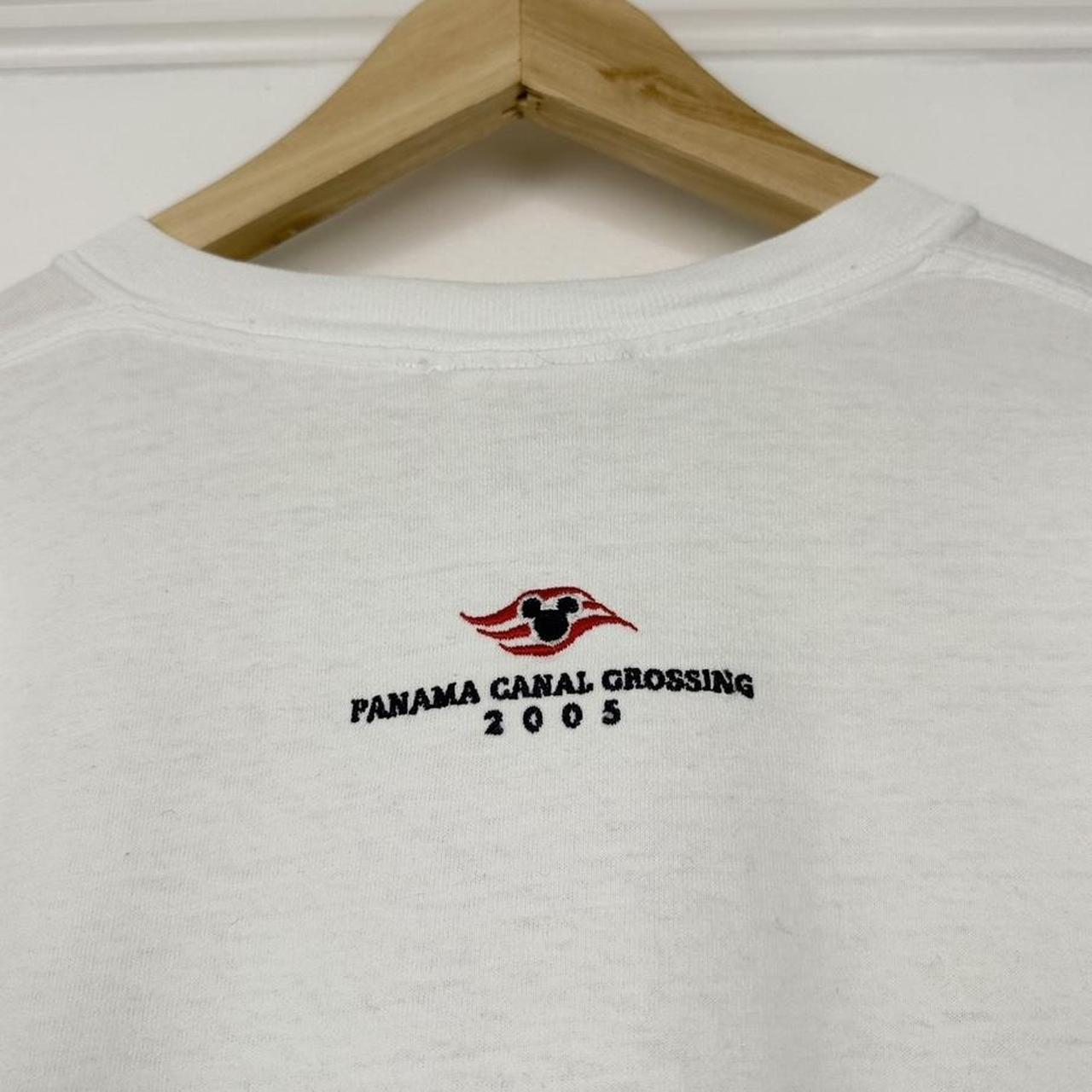 Vintage 2005 Disney Cruise Line Panama Canal Crossing White T Shirt (M)