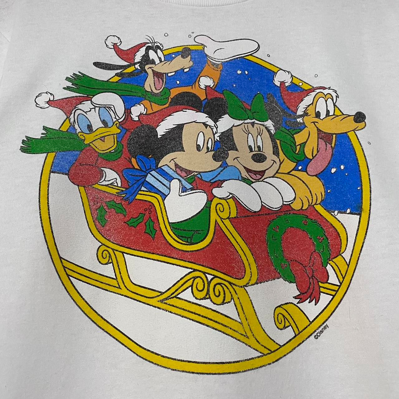 Christmas Disney Sleigh T Shirt (S)