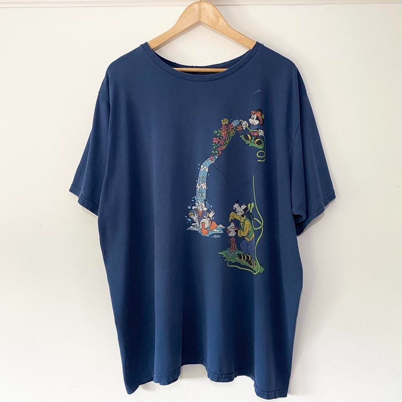 Vintage Disney Watering Flowers 90s T Shirt (XXXL)