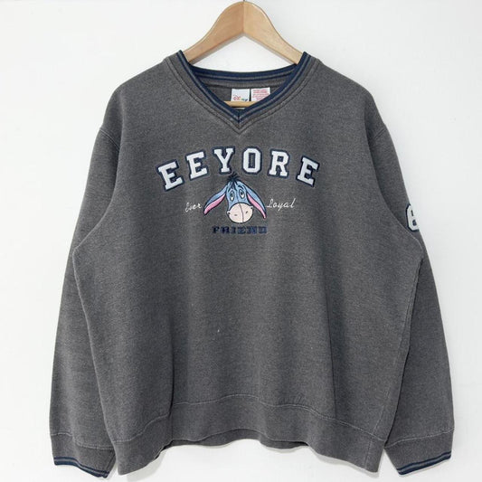 Eeyore Spell Out Disney 00s Sweatshirt (Petite XL)