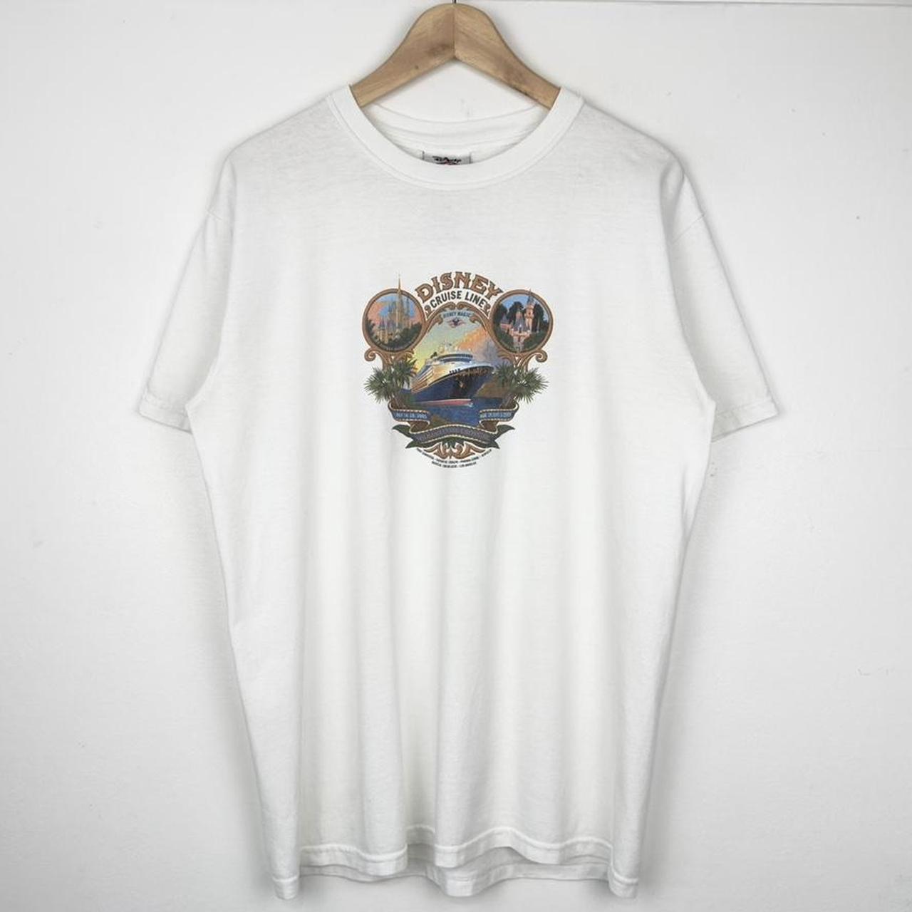 Vintage 2005 Disney Cruise Line Panama Canal Crossing White T Shirt (M)
