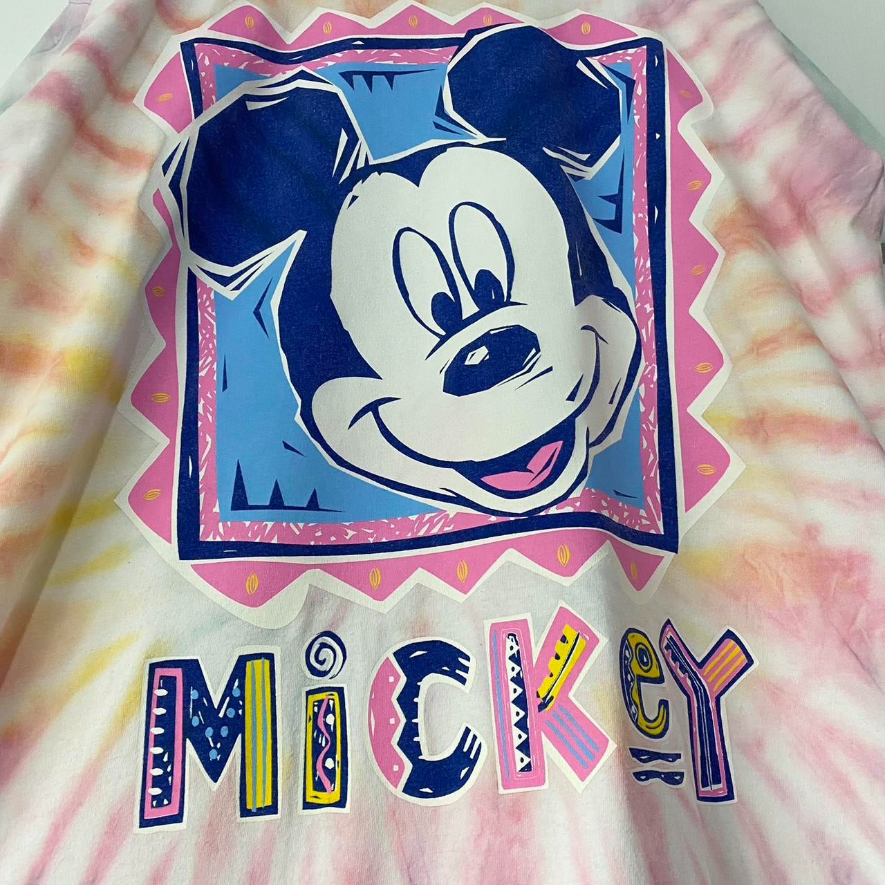 Vintage Mickey Tie Dye 90s T Shirt (XL)