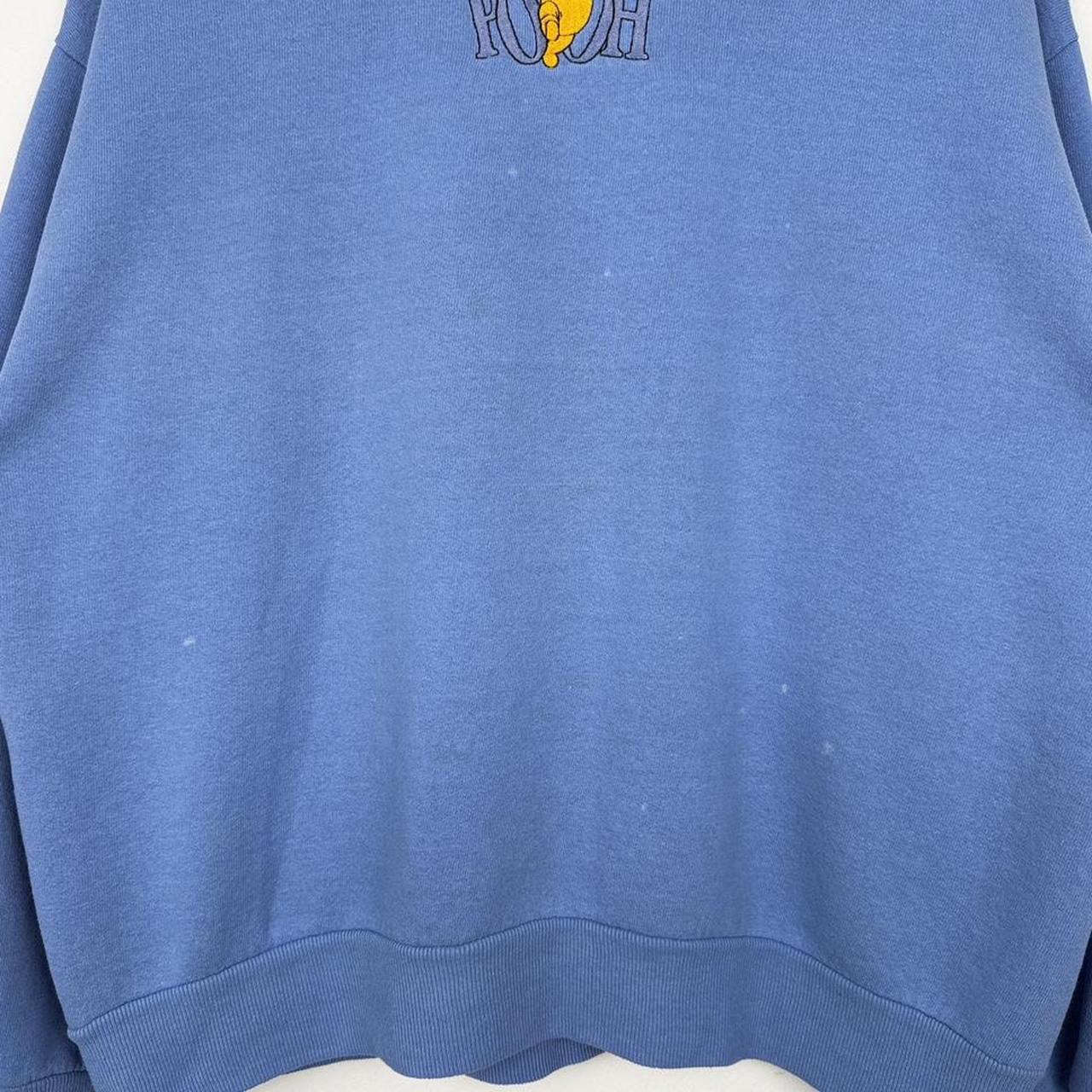 Vintage 90s Winnie the Pooh Embroidered Blue Sweatshirt (L)