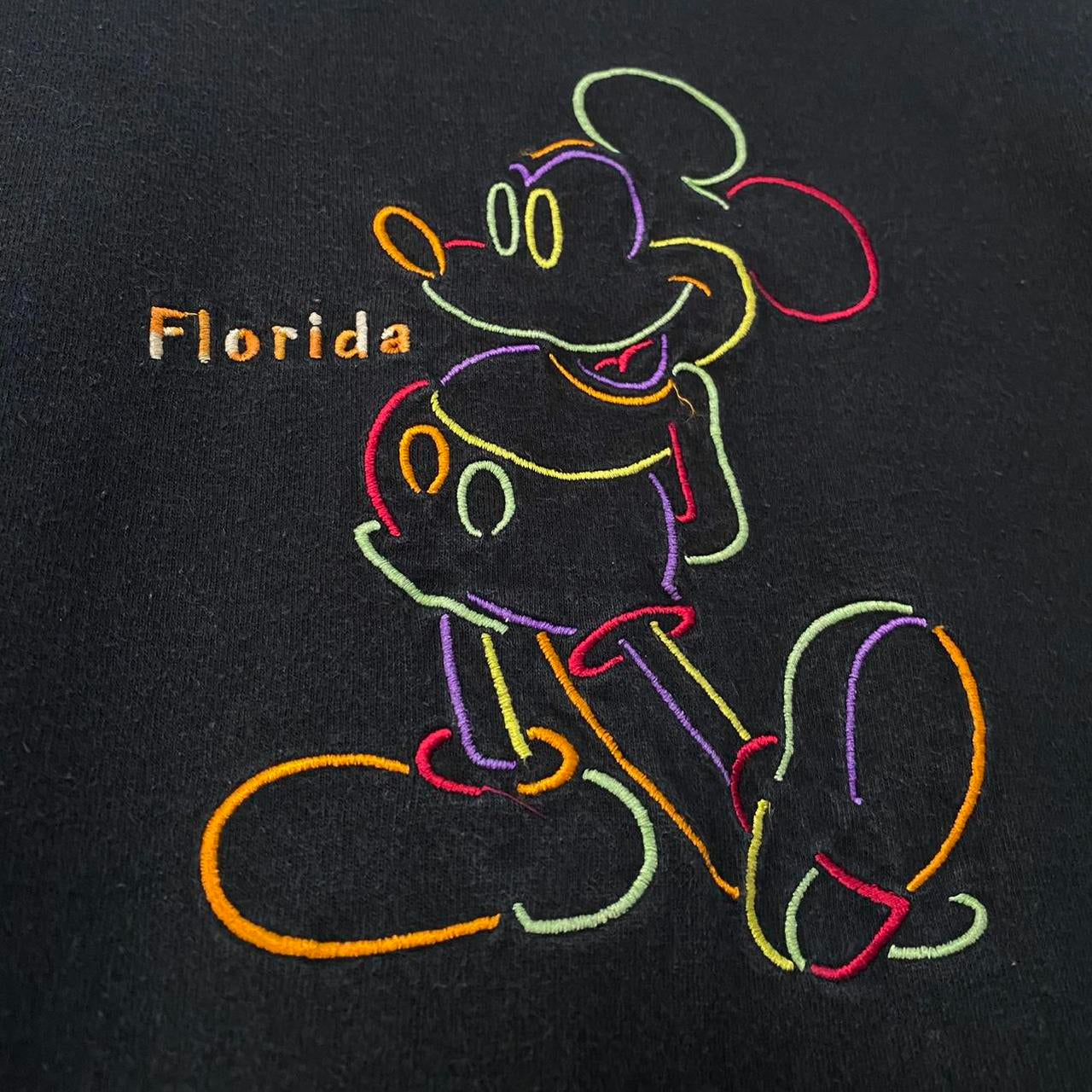 Vintage Mickey Florida Embroidered 90s T Shirt (L)