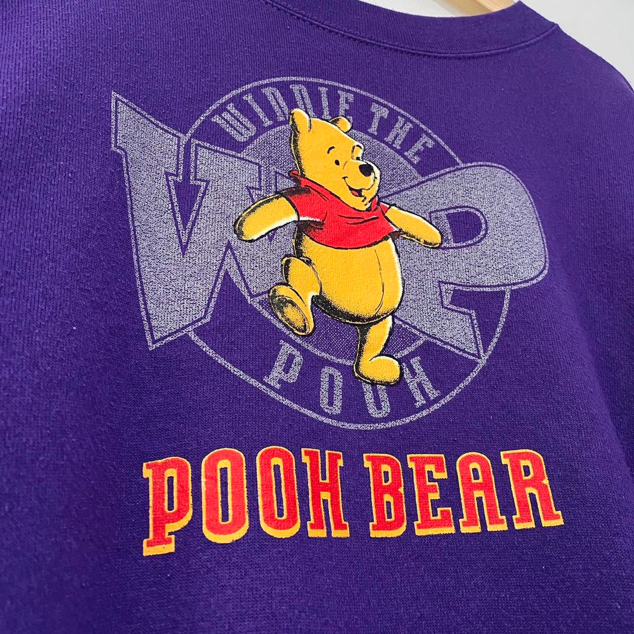 Vintage Pooh Bear Purple 90s Sweatshirt (XXL)