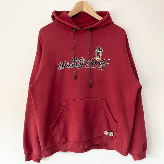 Vintage Walt Disney World Embroidered 00s Hoodie (M)