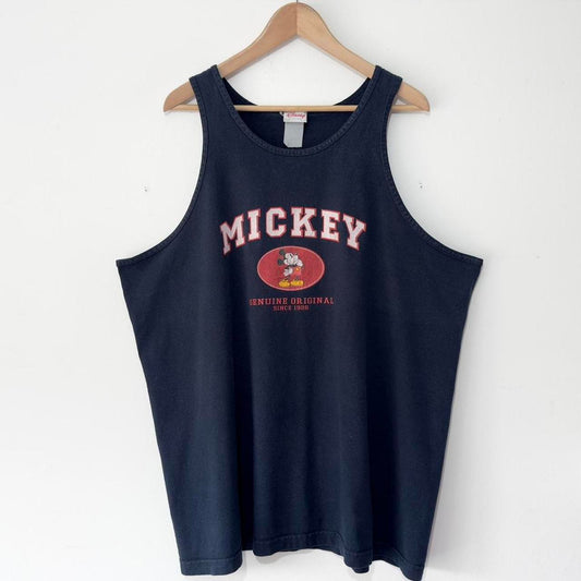 Vintage Mickey Spell Out 00s Vest Tank Top (XXL)