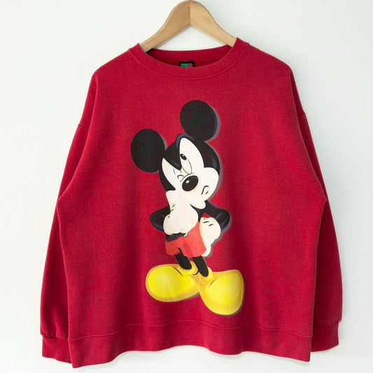 Vintage Thinking Mickey 90s Sweatshirt (M/L)