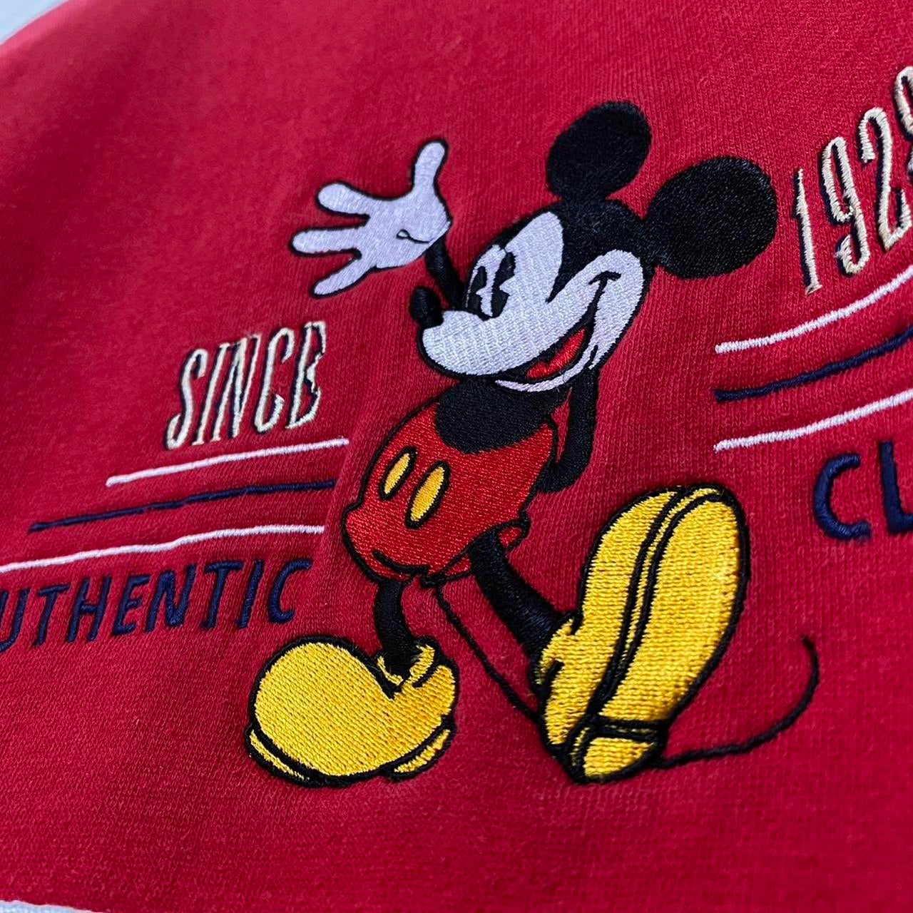 Vintage Mickey Striped 90s Sweatshirt (S)