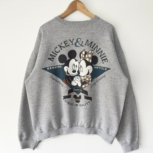 Vintage Mickey & Minnie 90s Sweatshirt (XL)