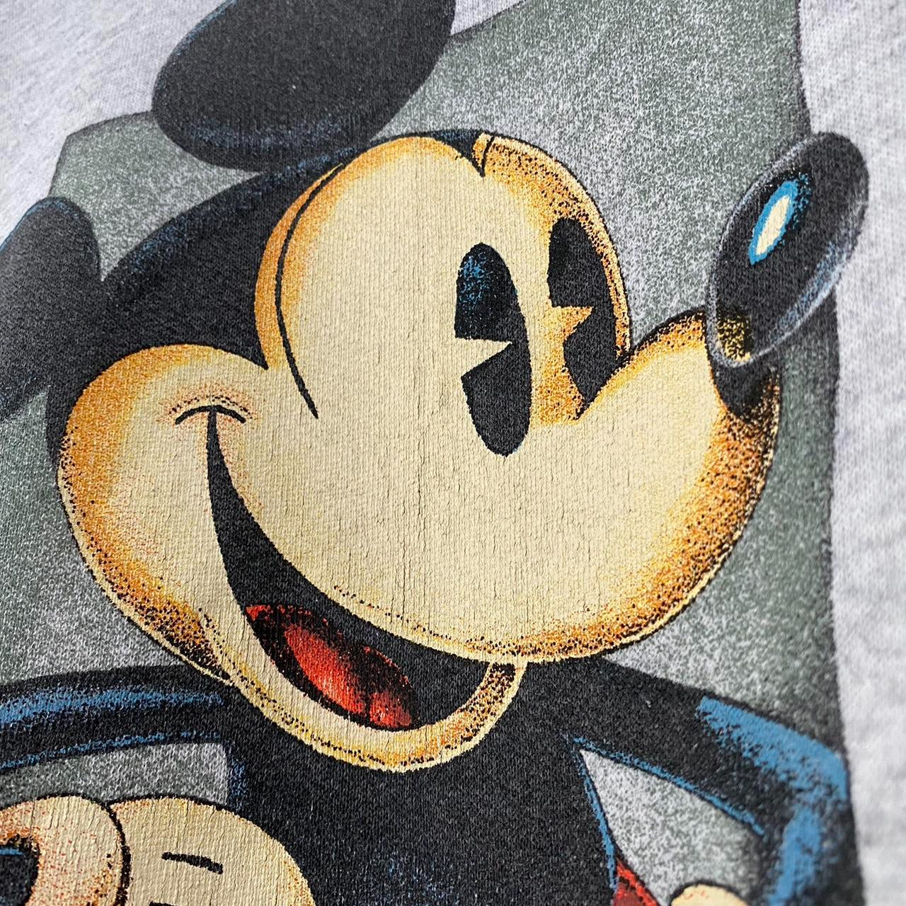 Vintage Mickey Grey 90s Sweatshirt (M)