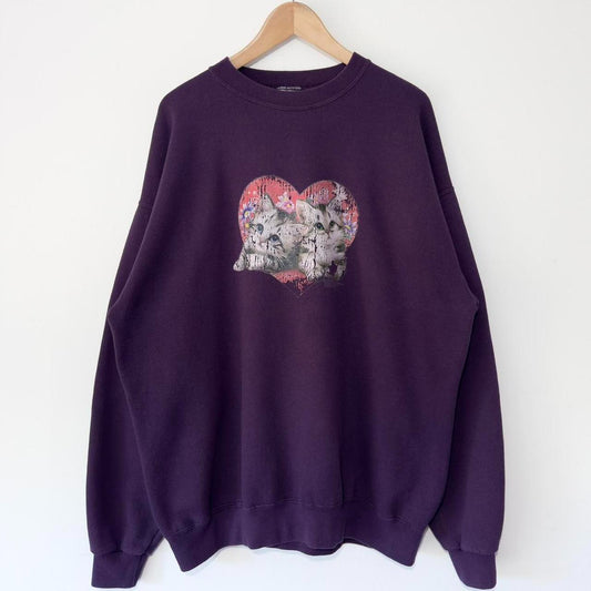 Vintage Mickey & Co Kitten 90s Sweatshirt (XL)