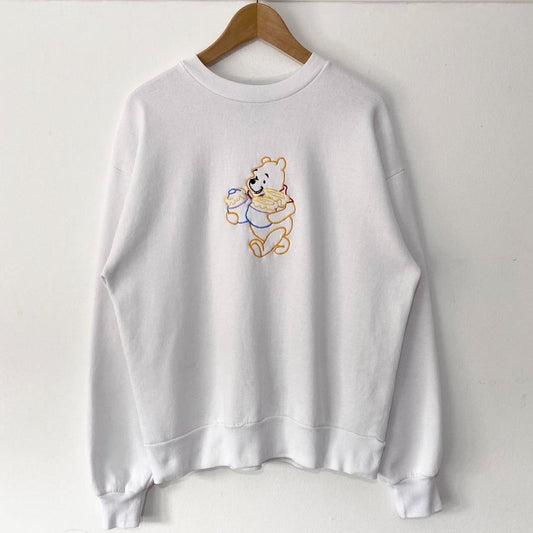 Vintage Pooh Honey Pots Outline 90s Sweatshirt (M)