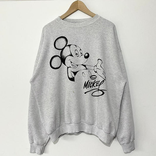 Vintage Mickey Outline 90s Sweatshirt (XL)