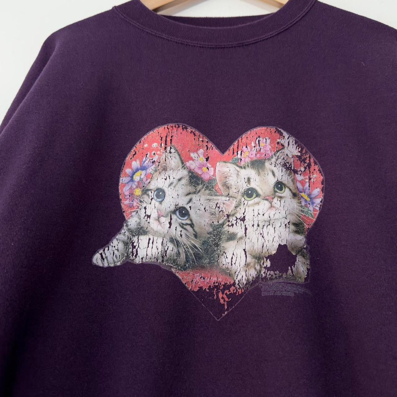 Vintage Mickey & Co Kitten 90s Sweatshirt (XL)