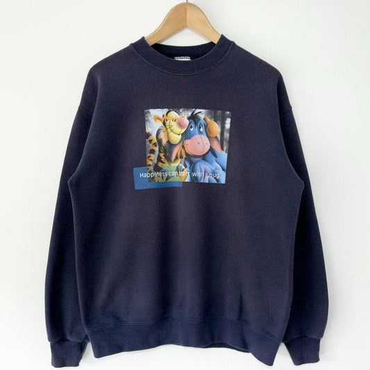 Vintage Tigger & Eeyore Happiness 00s Sweatshirt (M)