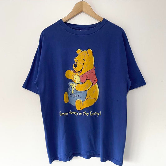 Vintage Winnie the Pooh Hunny Distressed 90s T Shirt (L)