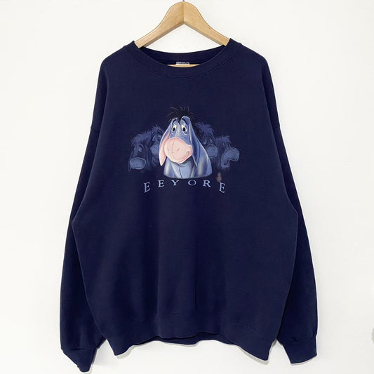 Vintage Eeyore Disney Store Distressed Sweatshirt (XL)