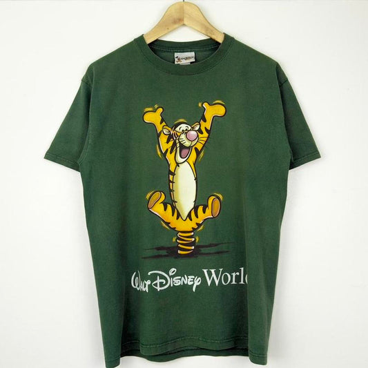 Vintage 00s Tigger Walt Disney World Green T Shirt (M)