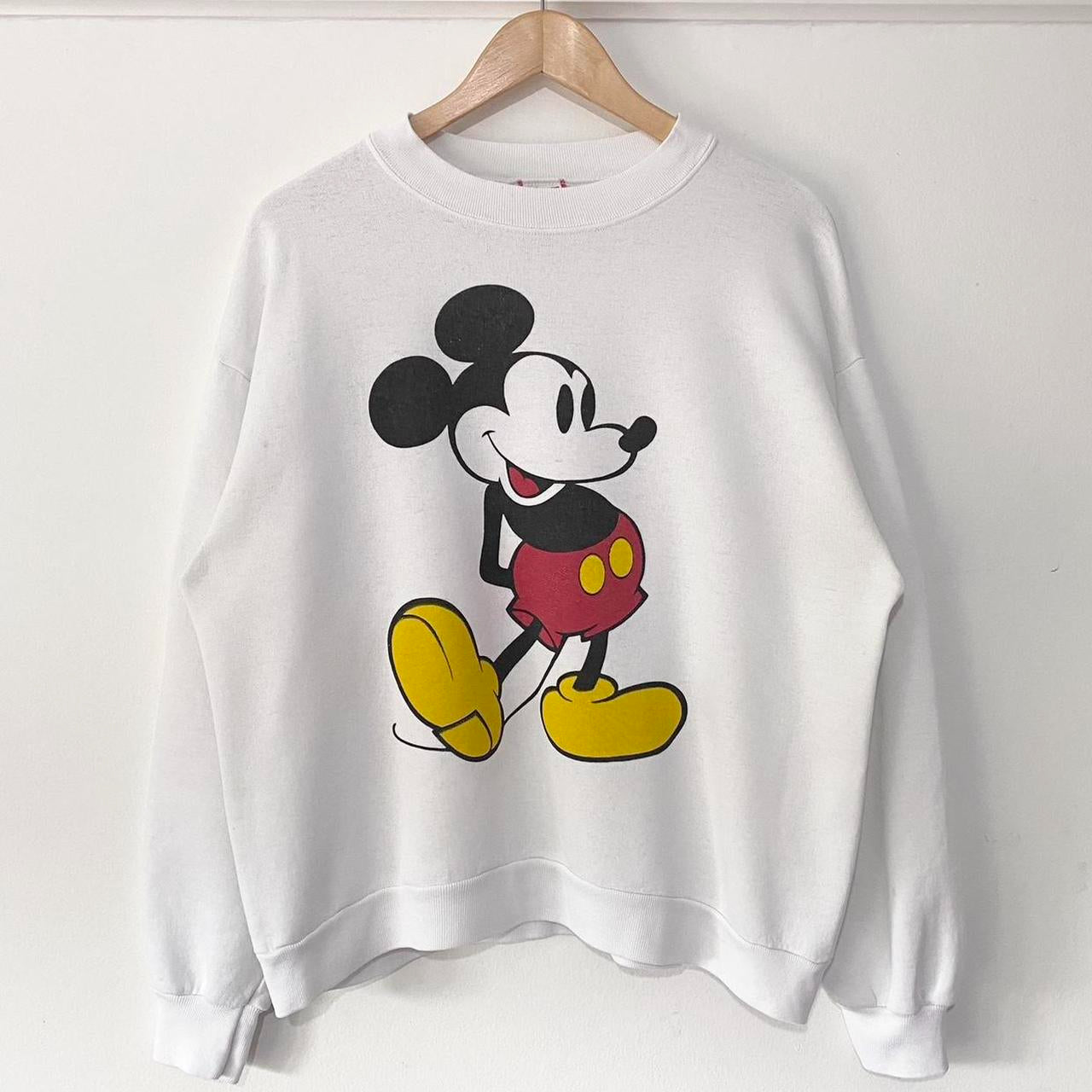 Vintage Mickey Mouse Classic White 90s Sweatshirt (Boxy M)