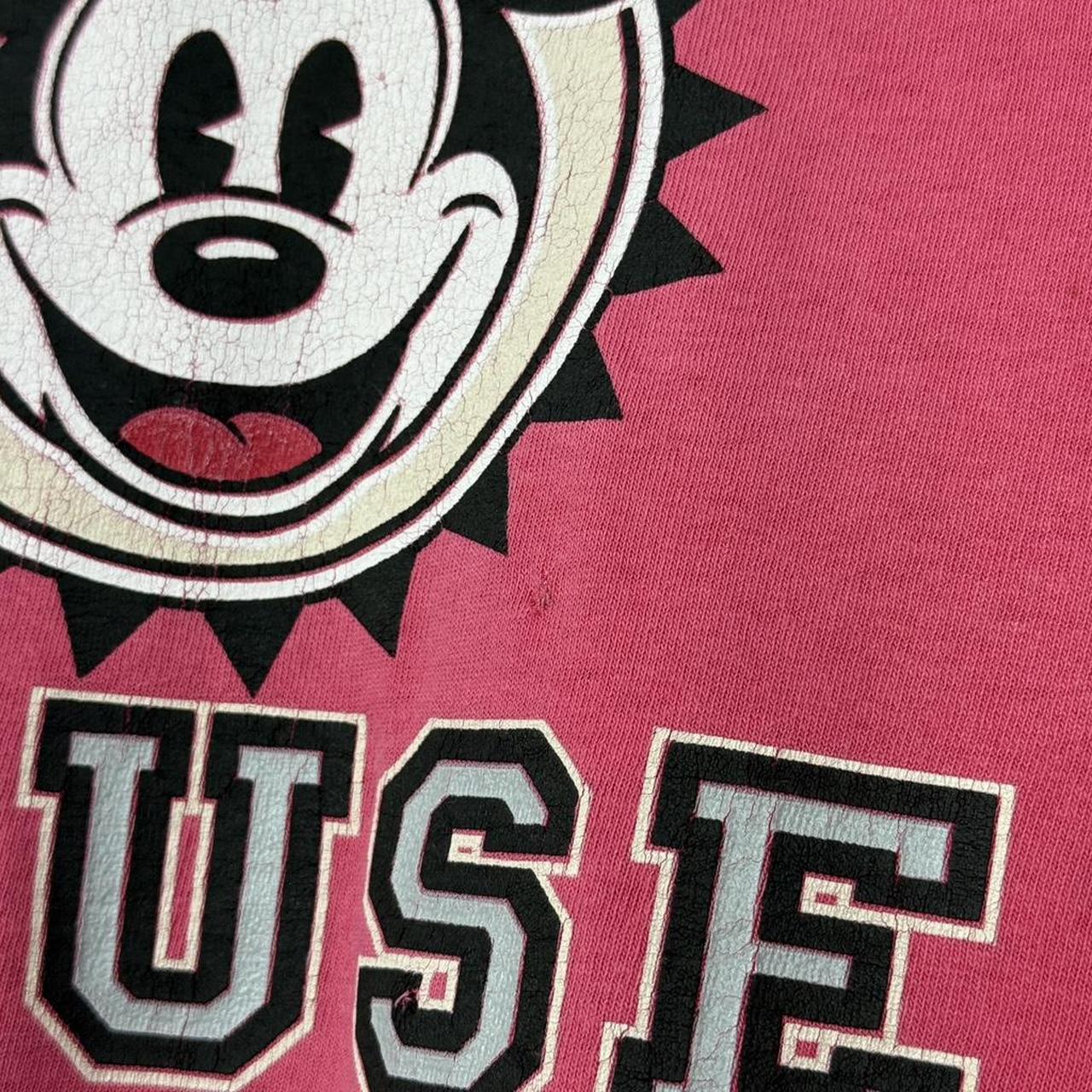 Vintage 90s Mickey Mouse Authentic Sport Pink T Shirt (XL)