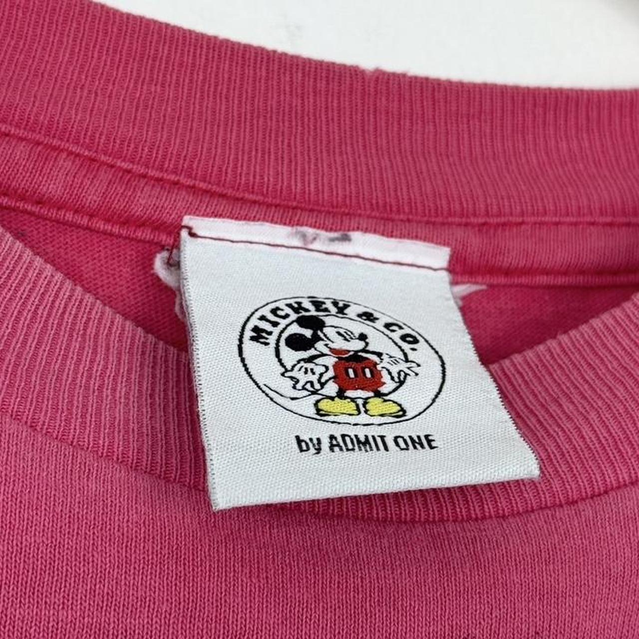 Vintage 90s Mickey Mouse Authentic Sport Pink T Shirt (XL)