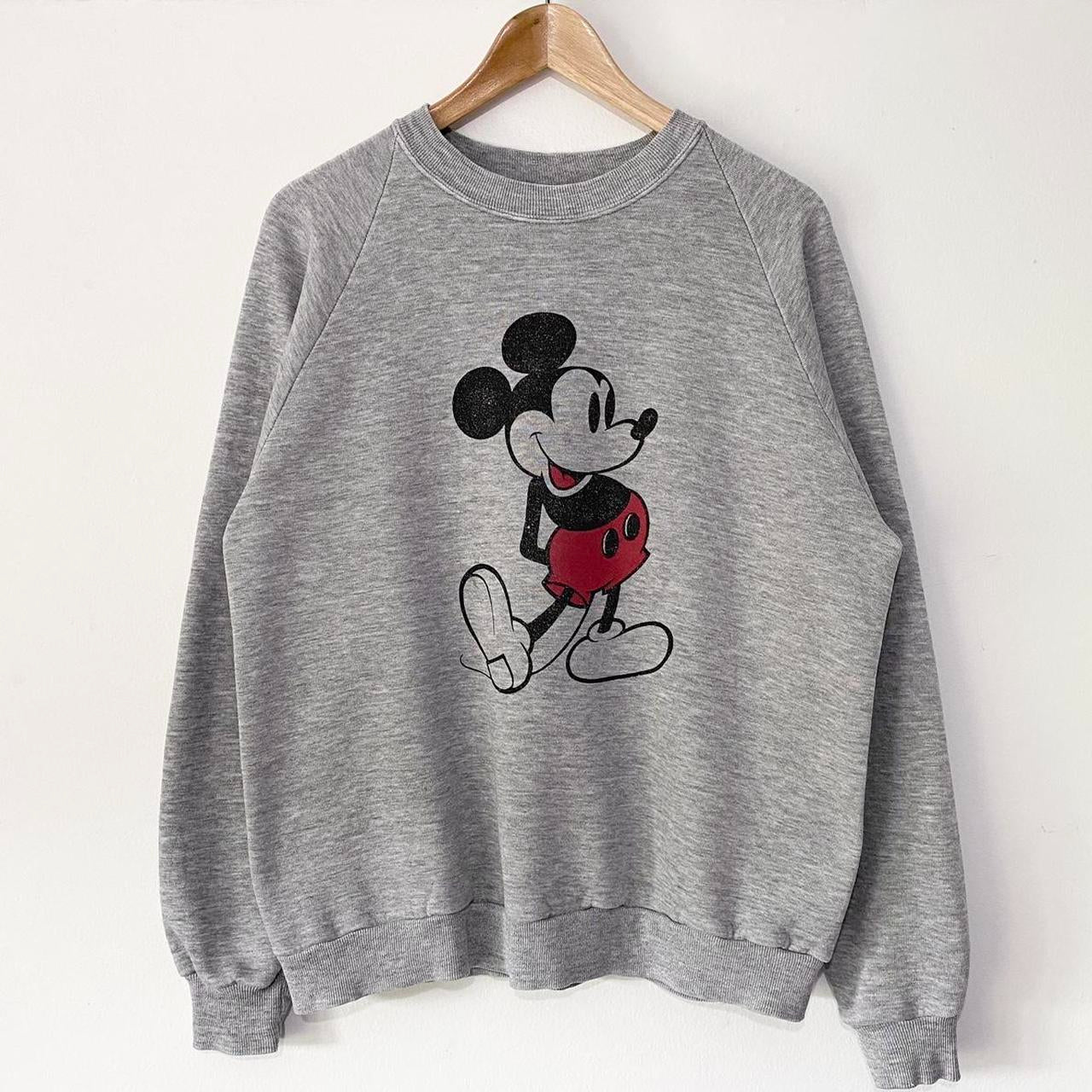 Vintage Mickey Mouse Classic Grey Sweatshirt (M)